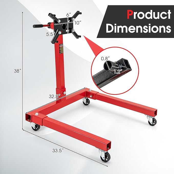 Goplus Engine Stand, 1500 LBS Motor Stand - Image 7