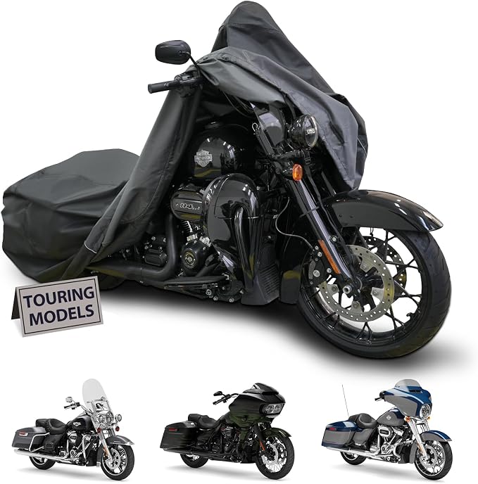 Motorcycle Cover for Harley Davidson Touring Models Road King, Road Glide by Keeptheloveenjoytherideandfeelthebeautyoflife
