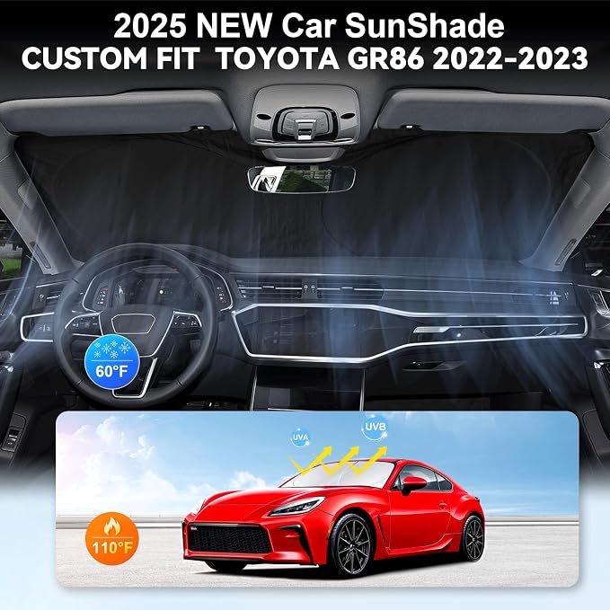 Sunshade for Toyota 86/2022-2023 Toyota GR86 Accessories Front Window 210T - Image 4