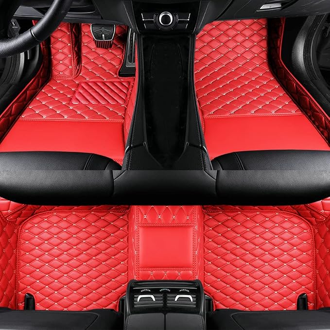Custom Colors Car Floor Mats Black Pink by Unknown