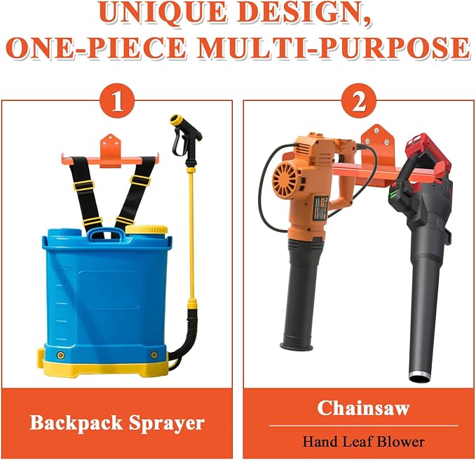 Backpack Sprayer Holder, Backpack Leaf Blower Hanger, Heavy Duty Chainsaw Wall - Image 4