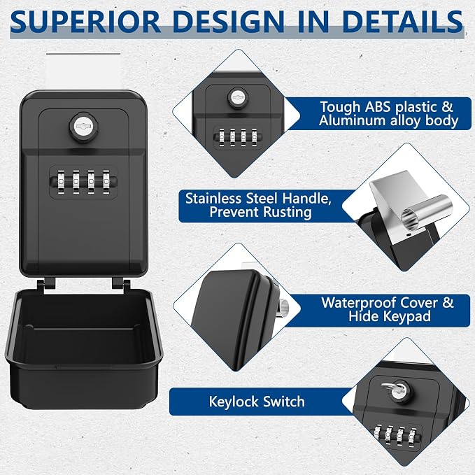 SL-591 Car Window Lock Box for Turo, Car Key Lock Box - Image 4