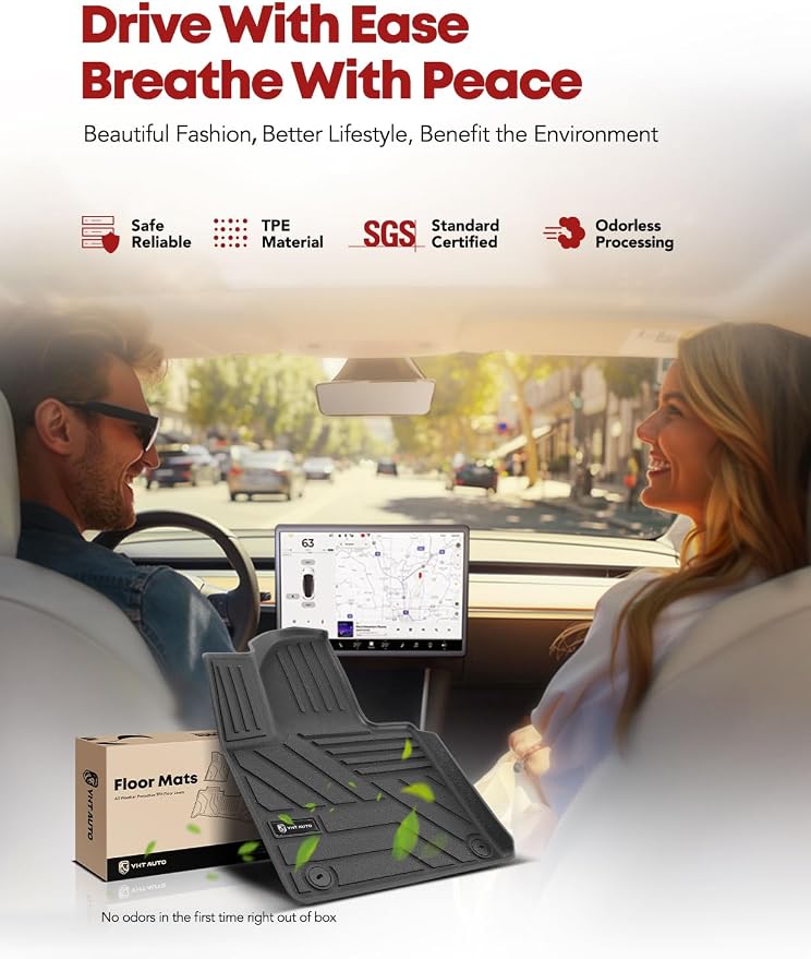 YHTAUTO Floor Mats & Cargo Mat Compatible - Image 3