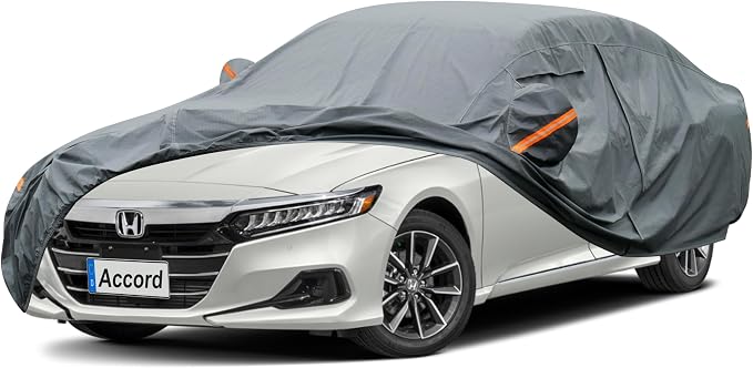 Premium Car Cover Custom Fit Honda Accord, 16 Layers Heavy Duty Car Cover by GUNHYI