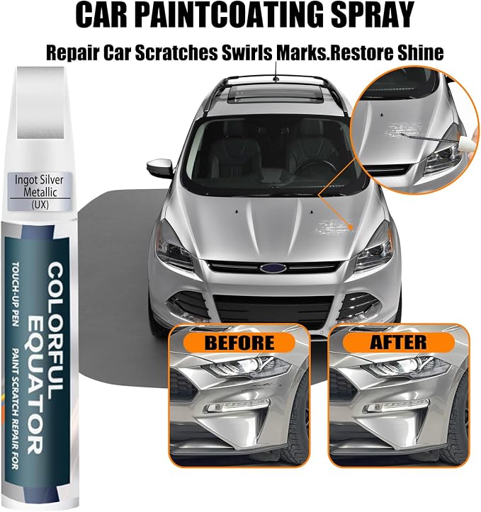 UX Ingot Silver Metallic Touch Up Paint - Image 2