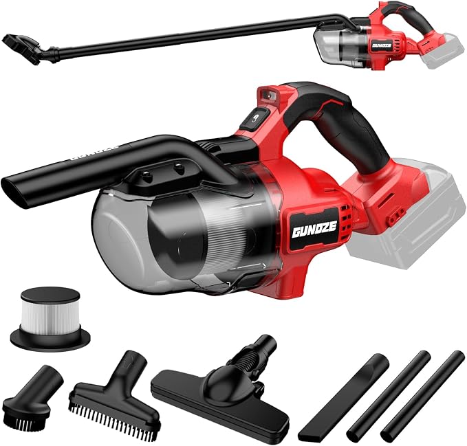 Cordless Vacuum for Milwaukee M18 Battery, 5 in 1 Handheld Electric Vacuum by GUNOZE