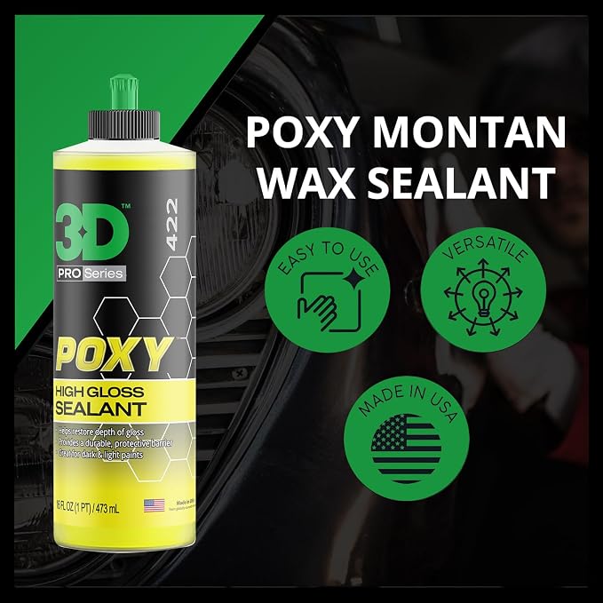 3D POXY Montan Wax Sealant – Long Lasting Hybrid Car Wax - Image 5