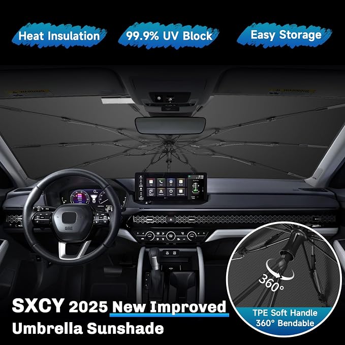 SXCY for 2020-2024 2025 Land Rover Defender Windshield Umbrella Sunshade for - Image 4