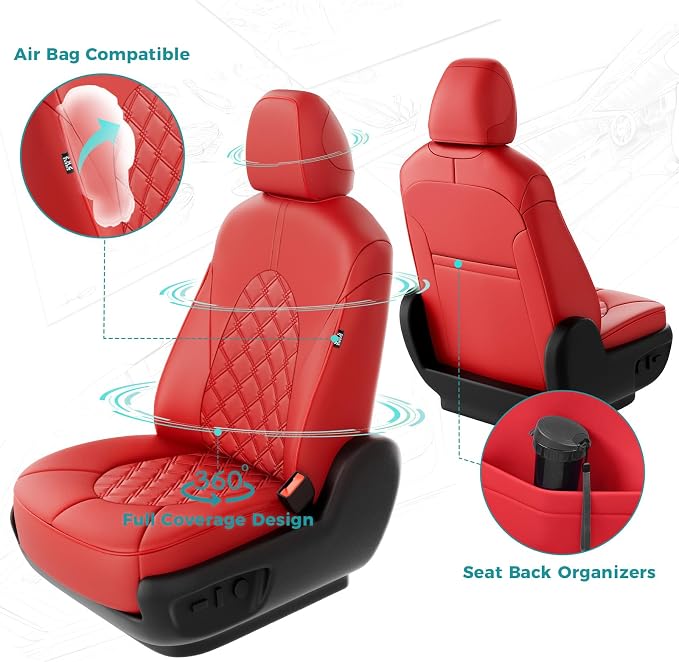 for Toyota Camry Seat Covers Hybrid LE SE 2018 2019 2020 2021 2022 2023 2024 - Image 3