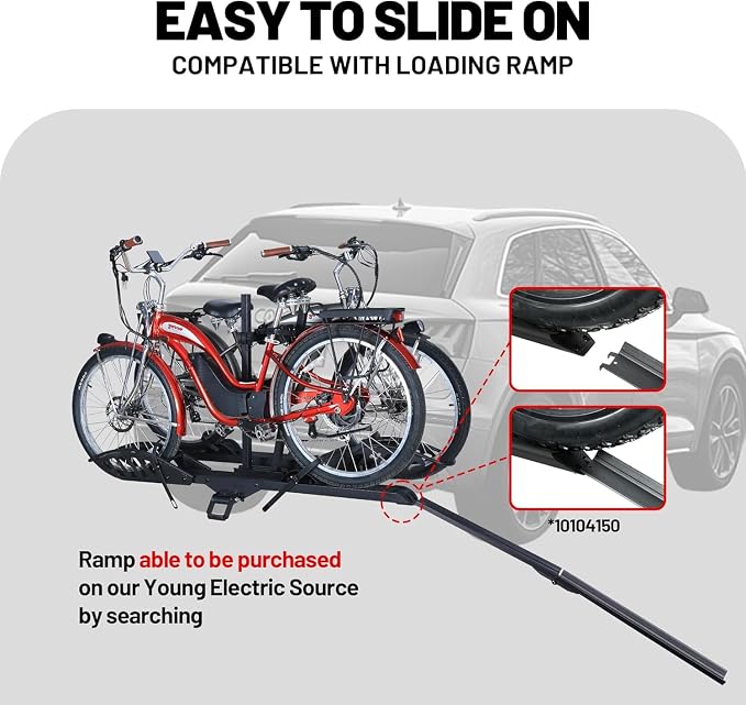 200 lbs E-Bike Rack Hitch Mount Platform Style - Image 6