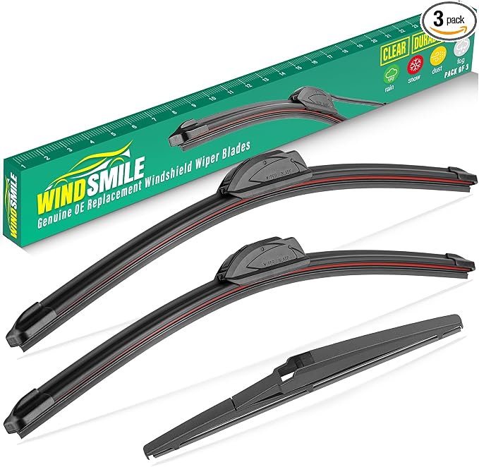 24" 20" 11" Windshield Wiper Blades Replacement by WINDSMILE
