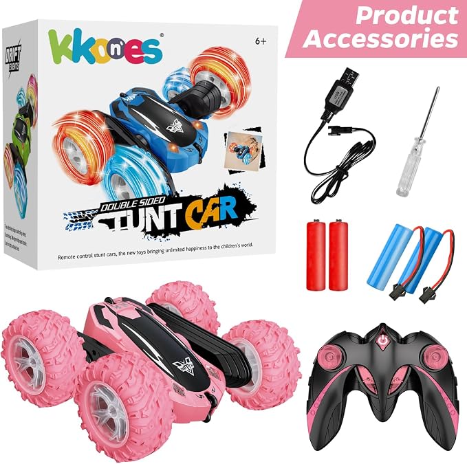 Remote Control Car, 2.4GHz RC Stunt Car, Double Sided 360° Rotating RC Cars - Image 4