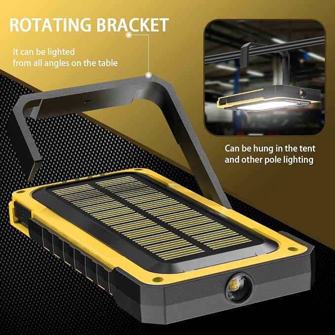 WARSUN Portable Rechargeable Magnetic Work Light, LED Flood Light Waterproof - Image 6