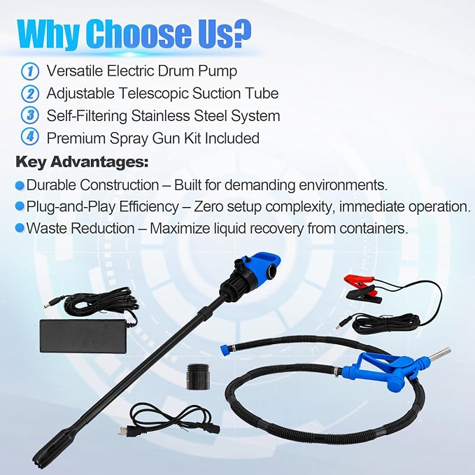 120V AC Electric Drum Pump - Image 6