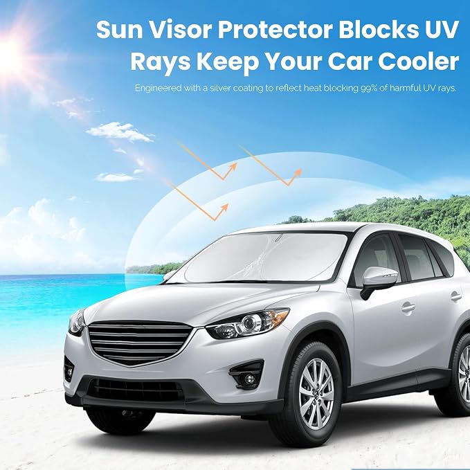 Custom Fit Mazda CX5 Windshield Sunshade - Image 5