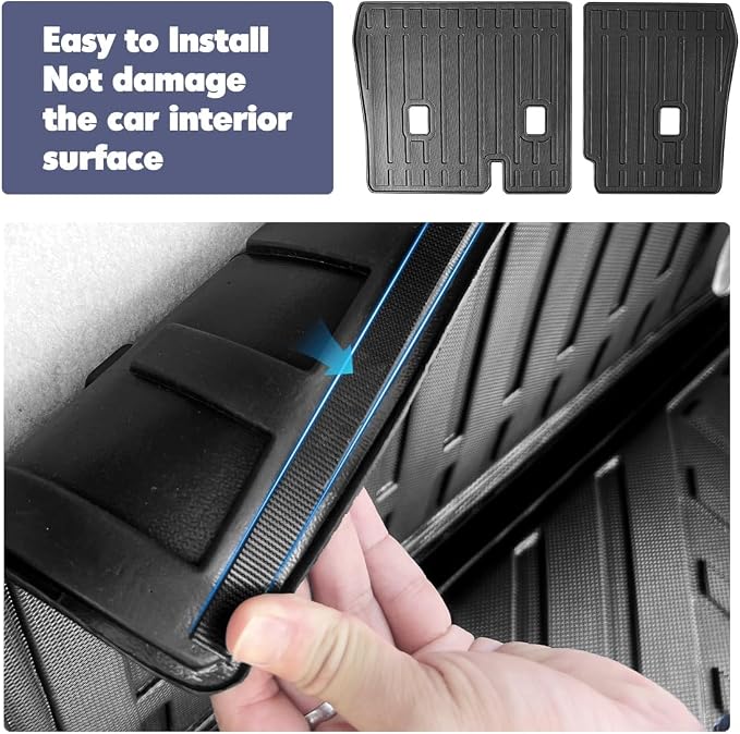 Floor Mats Fit for 2019-2025 Infiniti QX50 Floor Liner Cargo Mats，All-Weather - Image 6