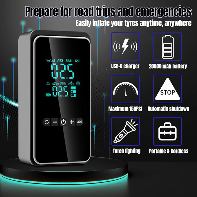 Tire Inflator Portable Air Compressor - Image 3
