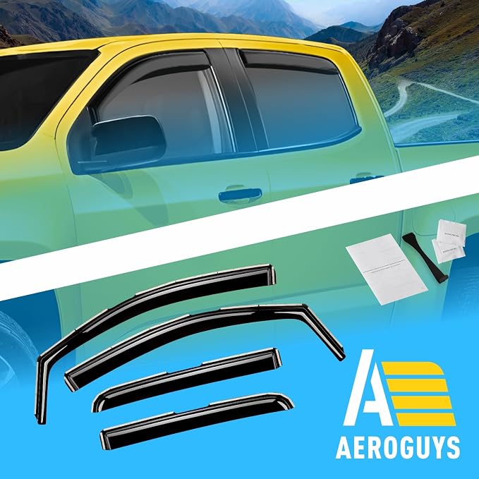 Extra Durable Window Deflectors in-Channel Window Visors Rain Guards Fit - Image 8