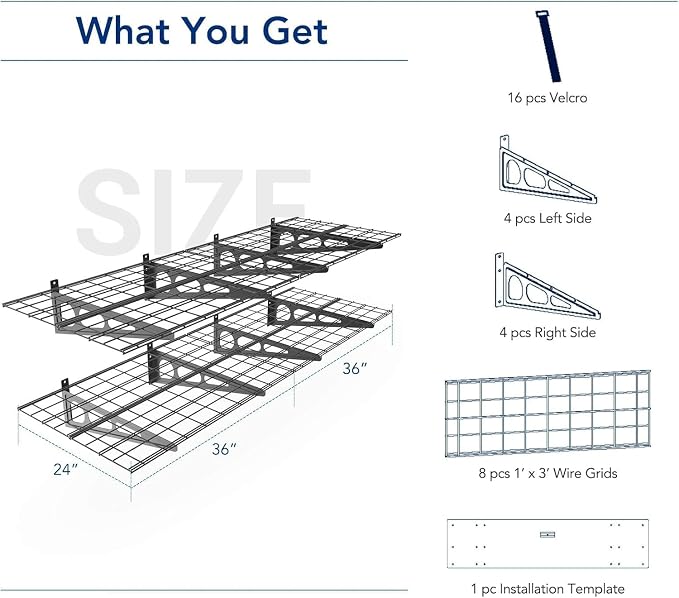 FLEXIMOUNTS 2-Pack 2x6ft Garage Shelving - Image 2
