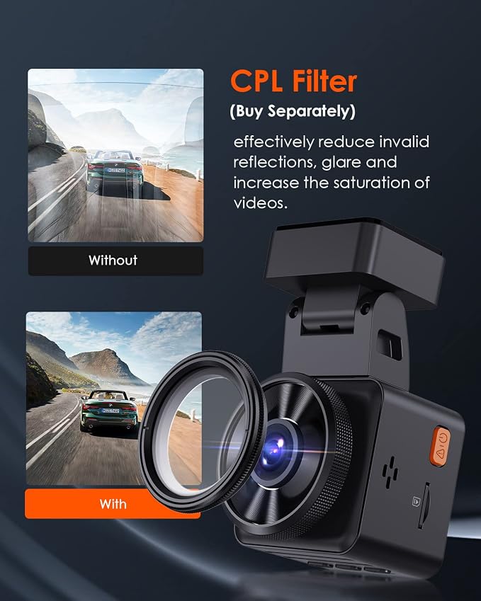 Vantrue E1 Lite 1080P WiFi Mini Dash Cam - Image 7