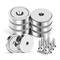 MIKEDE 70 LBS Magnets with Screw Holes, 6 Pack Force Neodymium Cup Magnets 25mm by MIKEDE