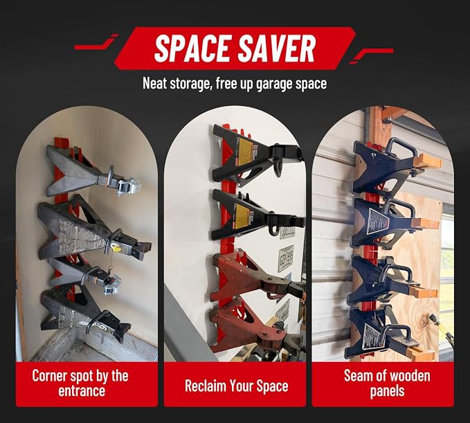 Jack Stand Wall Mount Organizer: Jack Stands Holder Storage Rack Mount - Image 6