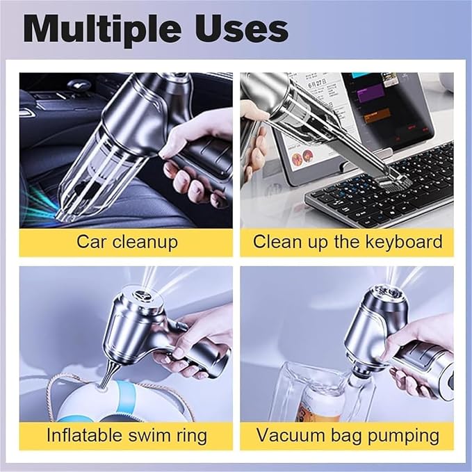 Itutn Car Vacuum/Blower, Itutn Wireless Handheld Car Vacuum Cleaner, Itutn 3 In - Image 6