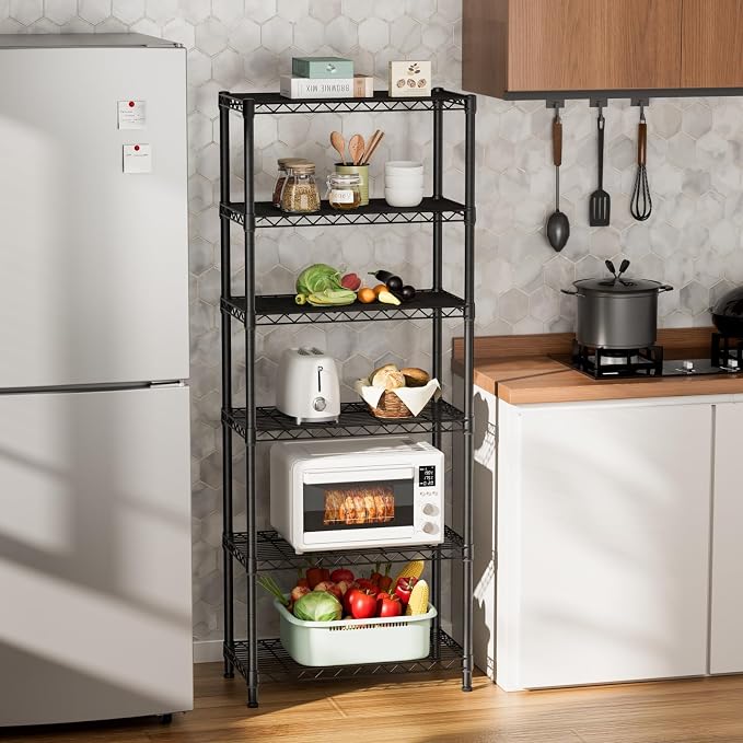 SINGAYE 6 Garage Heavy Duty Shelving Unit Kitchen Pantry Close Home Organizers - Image 7