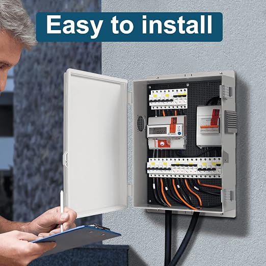 Outdoor Electrical Junction Box, ABS Water Resistant Enclosure - Image 3