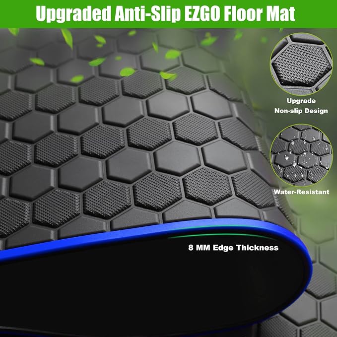 EZGO TXT Golf Cart Full Coverage Floor Liner Mat, fits EZGO TXT, Express S4 - Image 4