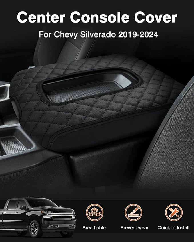 Shademax Center Console Cover for Chevy Silverado & GMC Sierra 2019-2025 2026 - Image 2