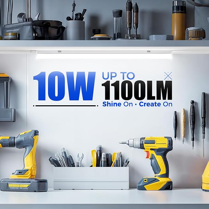 Barrina T5 LED Shop Light 2FT, Utility Shop Lights, Ceiling and Under Cabinet - Image 3