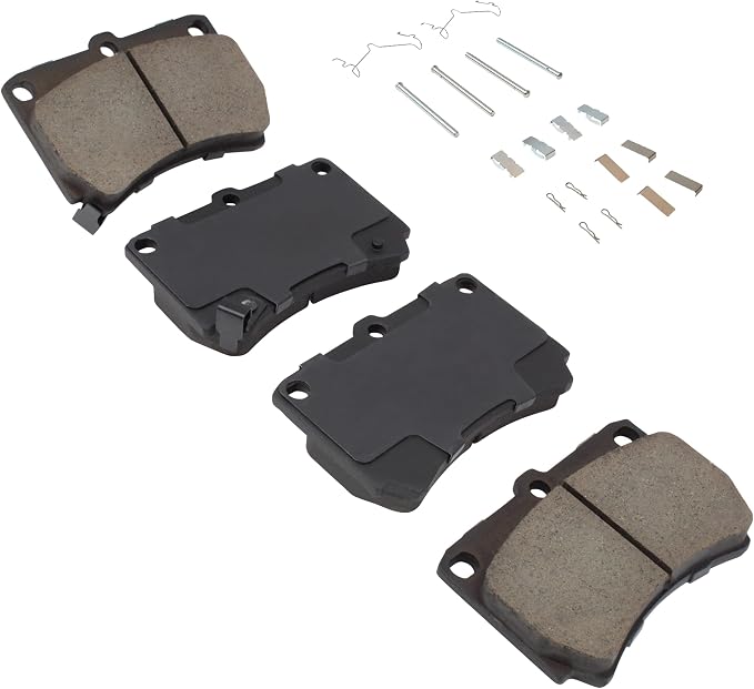 Premium Semi-Metallic Front Brake Pads Compatible - Image 2