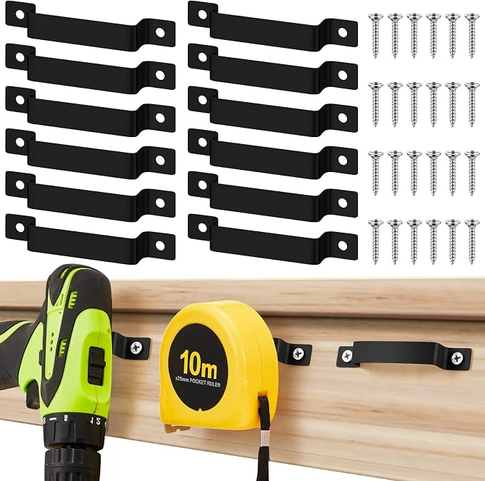 12 Pcs Tape Measure Clip Tape Measure Holder Bench Belt Universal Tool by Funrous