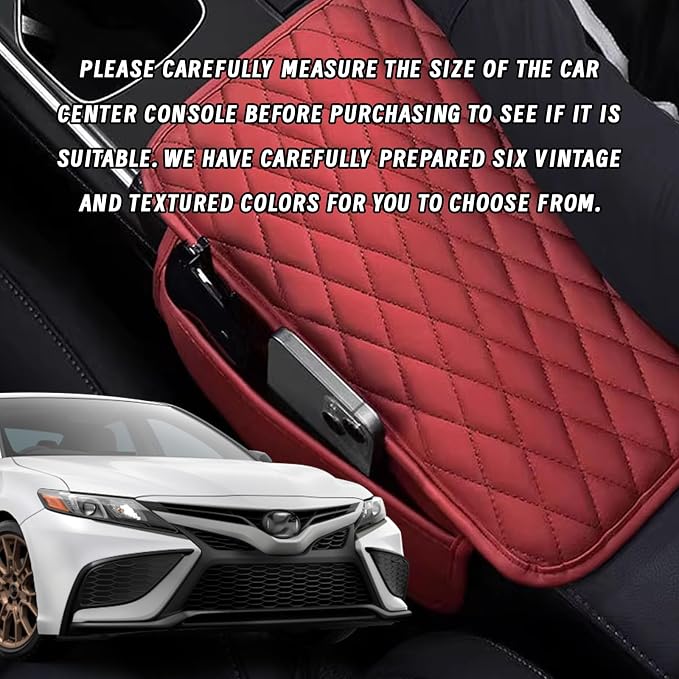 Car Center Console Cover, Upgraded Leather Arm Rest Cover - Image 6