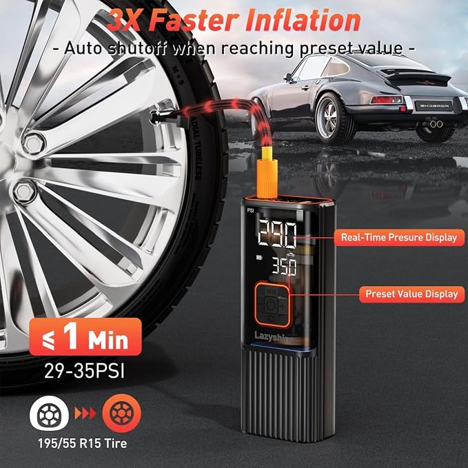 Tire Inflator Portable Air Compressor - Image 2