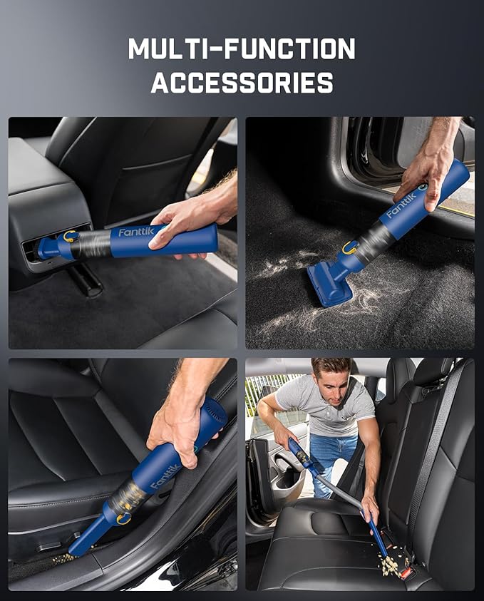 Fanttik Slim V8 Mate Cordless Car Vacuum Suction Power 12000Pa, Portable Mini - Image 2