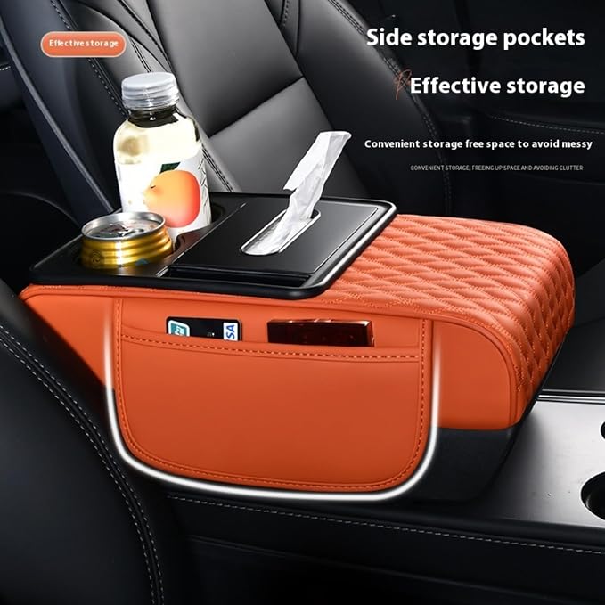 Center Console Cover Organizer, 5-In-1 Arm Rest Cover - Image 7