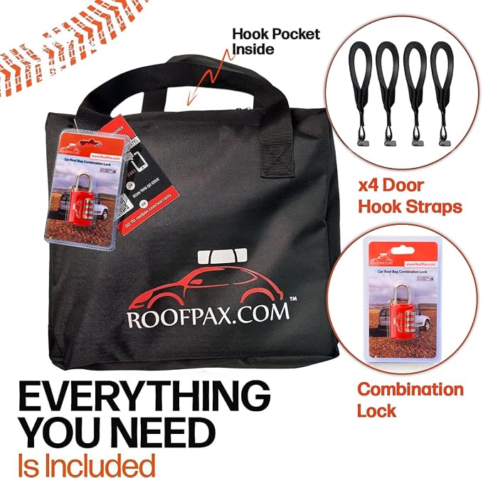 RoofPax 23 cft. Extra Waterproof Rooftop Cargo Carrier Bag, Double Weatherproof - Image 6