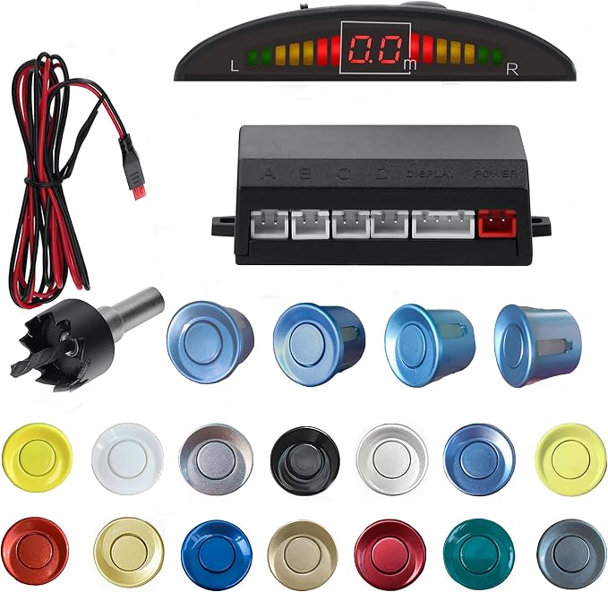 Car Reverse Backup Parking Sensor Radar System kit The LED Display by SANDETOUN