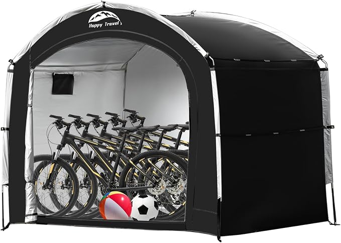 Happy Travel Bike Storage Tent Shed, Outdoor Waterproof Bicycle Covers Shelter by HappyTravel