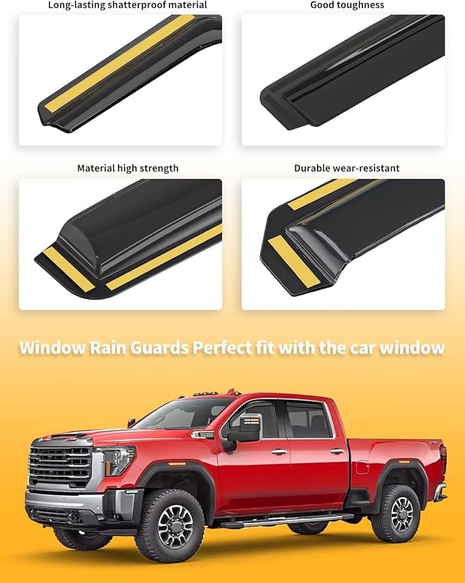 in-Channel Window Rain Guards Fit - Image 8