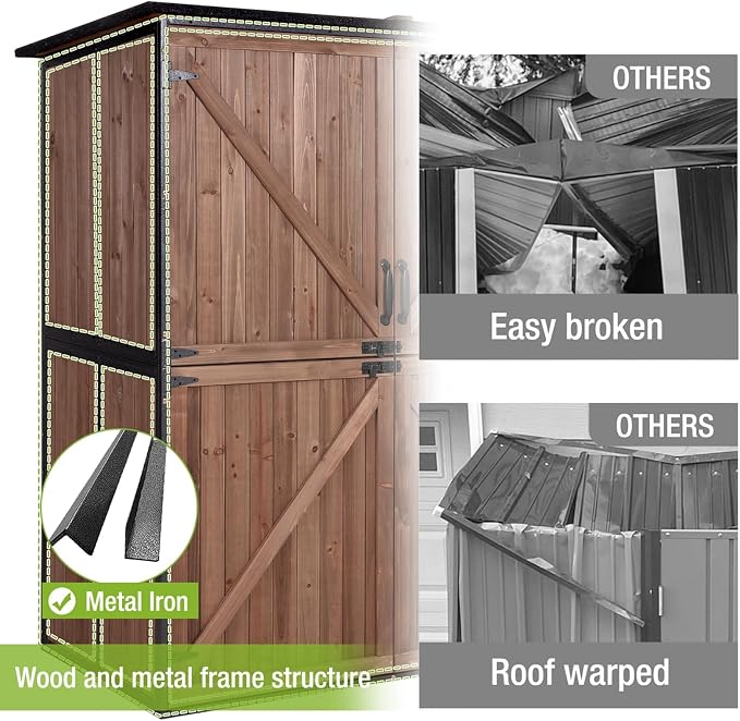 Outdoor Storage Shed Large Cabinet - Image 2