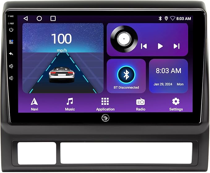 for Toyota Tacoma Radio Upgrade 2005-2015, QLED Touch Screen Car Stereo 9 inch by AINAVI