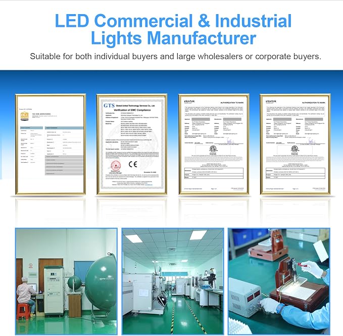 9 Pack 500W LED High Bay Light 72, 500LM DLC ETL Listed Industrial Grade UFO - Image 6