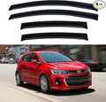 Window Visors Rain Guards for 2012-2020 Chevy Sonic Hatchback, Out-Channel by YQAUTEC
