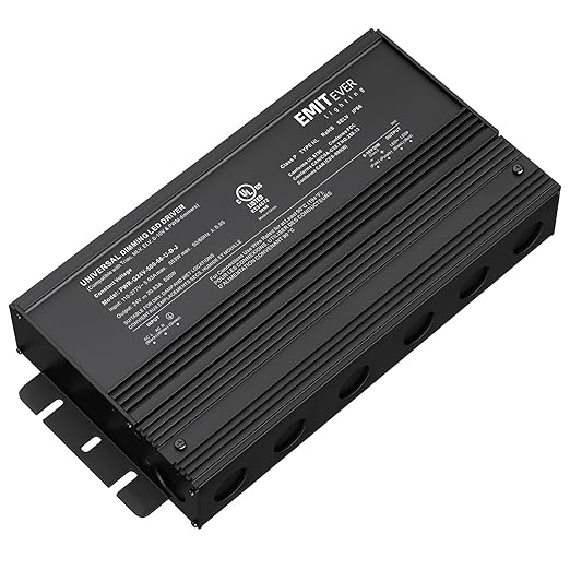 EMITEVER Dimmable Led Driver, 500W AC 110V-277V to DC 24V Transformer, 5-in-1 by EMITEVER