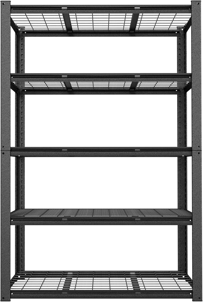 MUPATER 72" H x 47.6" W x 18.1" D Metal Storage Shelves, 5 Tier Shelves and - Image 9