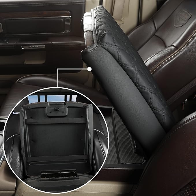 GIANT PANDA Center Console Cover Armrest Cover Cushion Fits Dodge RAM 1500 2500 - Image 6