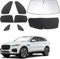 TINGLU Window Shades for Jaguar F-Pace 2016-2024 2025 Accessories Car Side Full by TINGLU